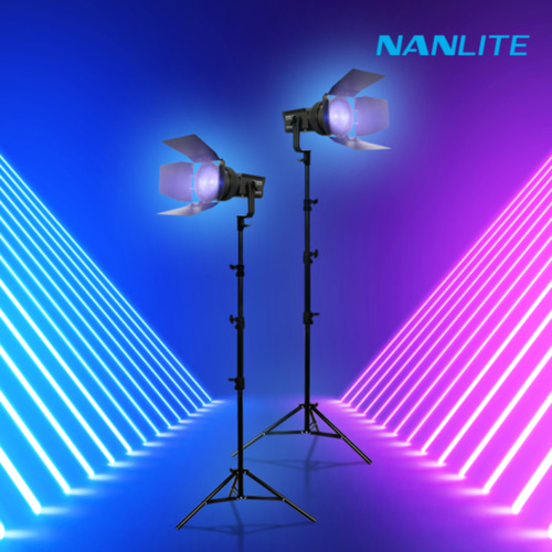 [NANLITE] 난라이트 포르자60C Forza60C 풀컬러 LED 스팟 조명 프레넬렌즈 투스탠드 세트