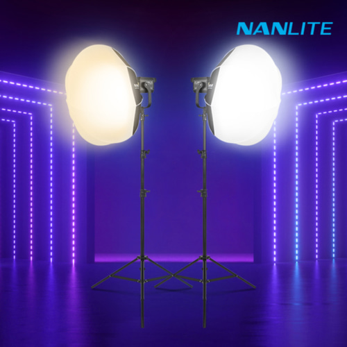 [NANLITE] 난라이트 포르자300BII 랜턴 소프트박스80 투스탠드 세트 스튜디오 LED 조명 / Forza300BII
